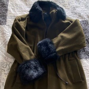 faux fur, wool Marco jacket
